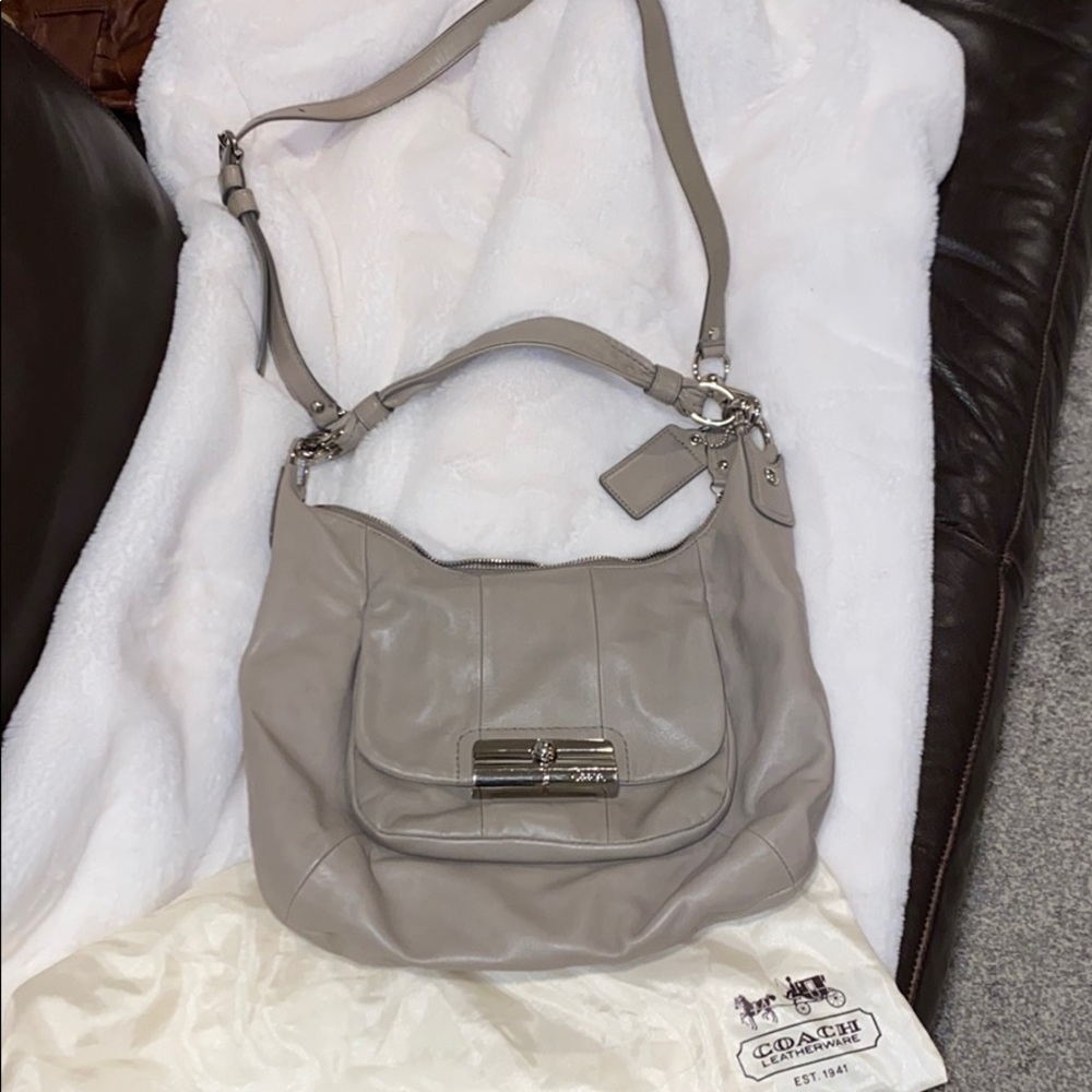 Genuine Coach Kristen leather hobo/crossbody bag